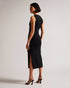POLYAN-Dresses-Stitch Detailed Bodycon Dress- Ted Baker Romania